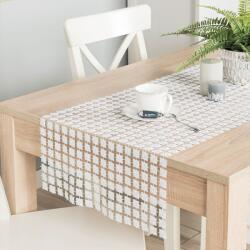 Markizeta Jasmina terítő, lurex, fehér, 40x140cm (MAR_77556)