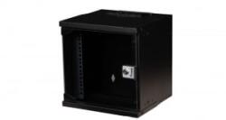 Equip 10' lapra szerelt fali rack szekrény 6U 300x300mm fekete (EWM-06-3030-B) (EWM-06-3030-B)