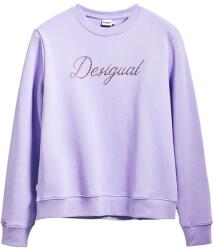 Desigual DESIGUAL, Pulóver strasszköves logóval, Halványlila, L (25SWSK16-3169-L)