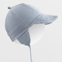 NEW BABY Nyári muszlin baba sapka napellenzővel New Baby kék - pindurka