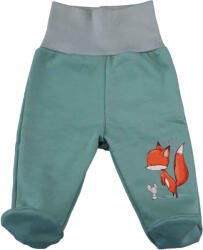 Asti Belül bolyhos pamut kisfiú baba nadrág rókás mintával