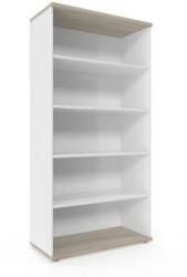  Dulap inalt Viva, 179 x 90 x 42 cm, deschis, stejar oyster/alb M1250054 Dulap arhivare