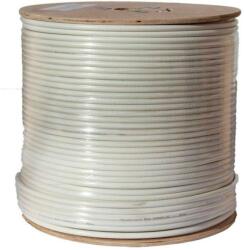  RG6 Trishield Koaxiális Kábel - 305m - Fehér (RG6T60CCST2-W)