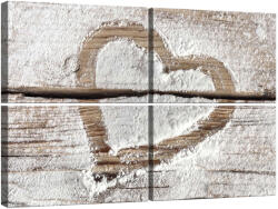 Szív Vászonkép Szett - 4 db - 80x120 cm