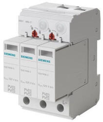 Siemes 5SD7483-6 T1/T2, UC 1050V DC szigetelt és földelt PV rendszerekhez túlfeszültség levezető