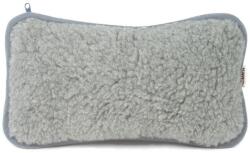 Kampol Merinógyapjú nyaktámasztó párna, Kampol, 20x40cm, szürke, termoelasztikus habszivacs töltettel és szilikon golyókkal (2357841)