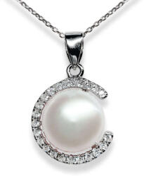  Inaya Ezüst Gyöngy Medál Nyaklánc - 8 mm Gyöngy