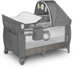 Lionelo Sven Plus multifunkciós utazóágy Szín: Grey Scandi