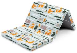 Sensillo Összecsukható matrac Sensillo kiságyhoz Fox és nyuszi 120x60 cm