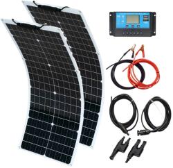  Nagy hatékonyságú napelemkészlet, 50W/100 W monokristályos, rugalmas kialakítás, 100W Kit White