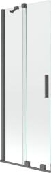 Mexen Velar Kádparaván 2 részes csúszó 75 x 150 cm, átlátszó nano, gun gray s csiszolt- 896-075-000-01-66 Kádparaván (5905315221513)