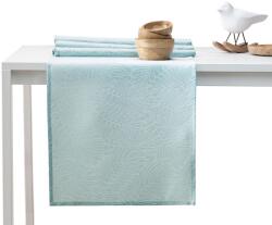 AmeliaHome Asztalterítő Gaia mentazöld dombornyomott 115x200+35x200 AmeliaHome