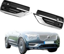  Ködlámpa rács, műanyag, Volvo XC90 2021-2024-hez tervezve, közvetlen csereszerelvény, elöl elhelyezhető, méretben megegyezik a képekkel