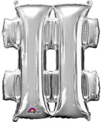 Amscan Anagram - Hashtag Fólia Lufi - Ezüst - 33 cm (DPA3306601)