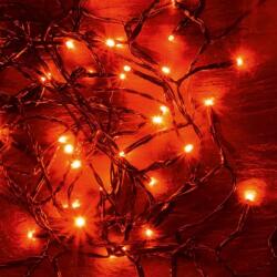 Somogyi Elektronic KII 100/R LED-es Fényfüzér, 8 M/100 db Piros LED, Állófényű, Zöld Vezeték, Hálózati Adapter, Beltéri Kivitel