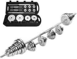 Zoco Body Fit Súlyzókészlet, SL-001, Össztömeg 50 kg, Fitneszhez, Állítható, Acél, Króm (ZCB-SL001G50)