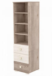 Timba Viki 3 fiókos nyitott szekrény Krém-Fűz