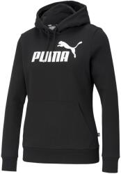 PUMA Puma, Essentials normál fazonú kapucnis pulóver logóval, Fekete, Fehér, XS (586788-01-XS)