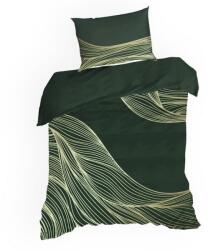  Premium3 pamut-szatén ágyneműhuzat Sötétzöld 220x200 cm - 70x80 cm 2db