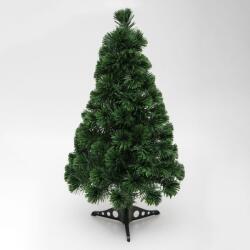 Somogyi Elektronic KIX80LED LED-es műfenyő, 80 cm, optikai szálas, folyamatos színváltás, műanyag talp, hálózati tápellátás, beltéri kivitel (KIX80LED) - pepita