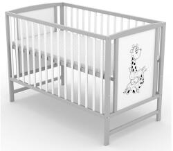  Bajka szürke/fehér 60*120 cm kiságy - zsiráf - pepita