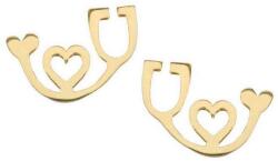  Sztetoszkóp fülbevaló, arany ékszer