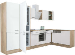 Leziter Yorki 340 sarok konyhabútor alsó sütős, alulfagyasztós hűtős kivitelben - pepita - 385 860 Ft