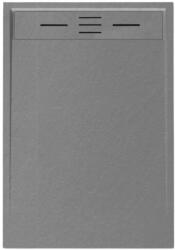 Welland kőhatású zuhanytálca szifonnal 80 x 110 cm - szürke (GT-11080LS) - pepita