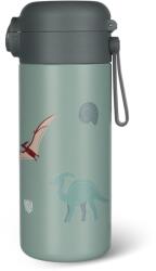 Zopa Dino Szívószálas italtermosz szilikon pánttal, 350 ml