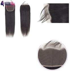  Brazil emberi haj, csipkezárás, 100% Remy haj, természetes hajszál, csak 5x5 zárás, 22 hüvelyk