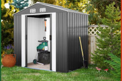 Gardebruk kerti ház tároló fészer fémház antracit 196x132x188cm (990741) - pepita