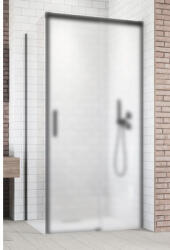 Radaway Perete sticlă duș lateral Radaway Idea Black S1 stânga 80x200 cm, sticlă transparentă, profil negru (387051-54-01L)