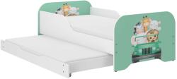  MIKI gyerekágy 160x80cm matraccal és ágyazható ágyneműtartóval benne 140x70 cm matraccal - kirándulás