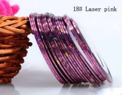 Nono Díszítő Szalag - Laser Pink - 18 db
