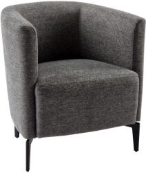 TEMPO KONDELA Design fotel, szürke/fekete, KAPY