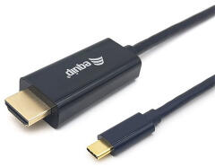 Equip Kábel - (USB-C to HDMI, apa/apa, 4K/30Hz, műanyag burkolat, 1m) (133411) (133411)