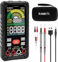  Multiméter, automatikus mérés, nagy színes kijelző, KM601S