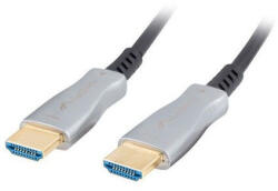 Lanberg 20m aktív optikai HDMI apa-apa fekete AOC kábel - pepita