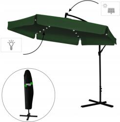 Chomik LED Napernyő - Kert, Terasz - Zöld - 300 cm