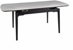 SIGNAL MEBLE Sento Kihúzható Kerámia Étkezőasztal Fényes Fehér/Matt Fekete (SIG-SENTOBC120)