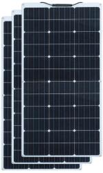 Rugalmas napelem, nagy modulhatékonyság 24%, könnyű kivitel, 3db napelem