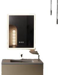  LED könnyű fürdőszoba tükör, háttérvilágítás, tompítható, 40x50 cm (16x20 hüvelyk)