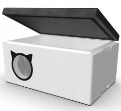 Chill Basic hőszigetelt Macskaház felnyitható tetővel - fekete-fehér (chill.budka.styr.v2)