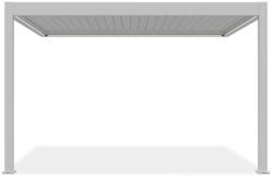  SUN ELEGANCE WALL 3x4 m Motoros fehér terasz pergola + LED világítás