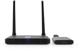Nedis vezeték nélküli HDMI jeltovábbító 30m-ig, Vezeték nélküli HDMI jeladó Wi-Fi 2400-5000 MHz 30.0 m felbontás: Full HD 1080p 1.65 Gbps IR visszatérő funkció VTRA3460GY (VTRA3460GY)