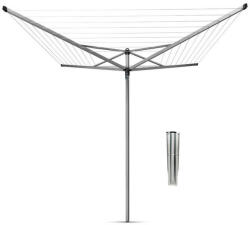 Brabantia TopSpinner 90300265 kültéri ásónyárs, 60 m, fém ásónyárs, korrózióálló, rozsdamentes acél Ruhaszárító