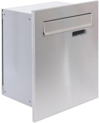  S10 beépíthető postaláda RAL9006 + rozsdamentes