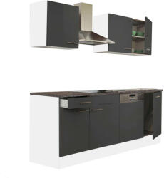 Leziter Yorki Konyhabútor - Modern 220cm (L220FHAN)