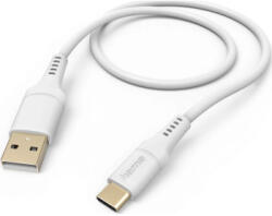 Hama Cablu USB Hama USB-A la USB-C 1.5 m Alb (4047443487117)
