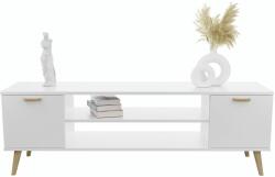  Focus Skandináv stílusú TV szekrény 135cm, Fehér